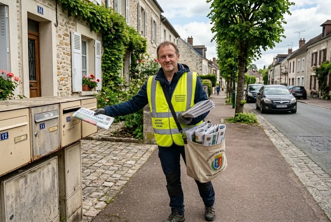 Distribution de journaux municipaux et bulletins en boîtes aux lettres par Adrexo pour collectivités