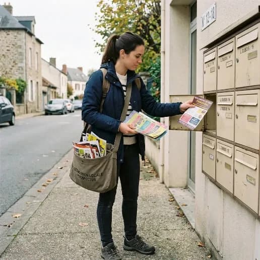 Distribution de flyers et prospectus dans les quartiers de Colmar
