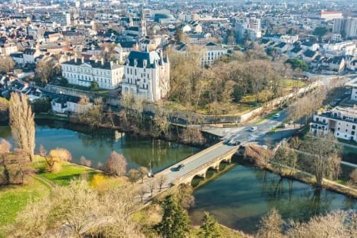 Vue de Châteauroux illustrant la distribution de flyer et prospectus